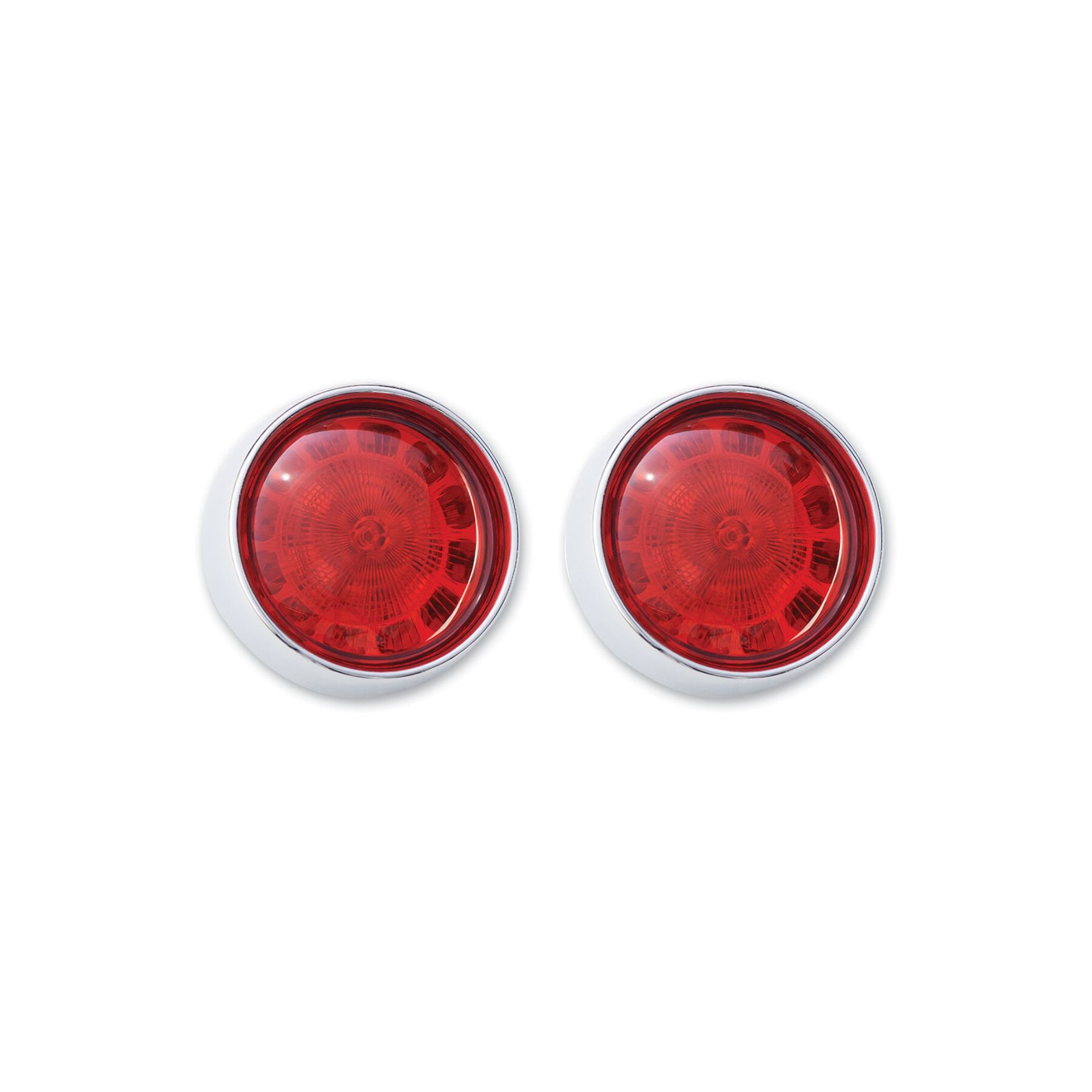 Custom Dynamics ProBEAM Black Bullet Bezel Red LED Turn Signal Inserts