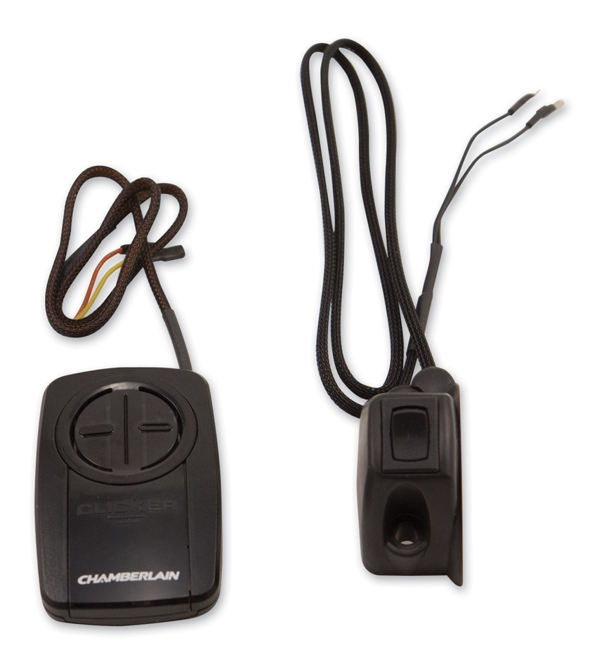 Grip Switch Dual Garage Door Opener Kit For Harley 19822022 Black