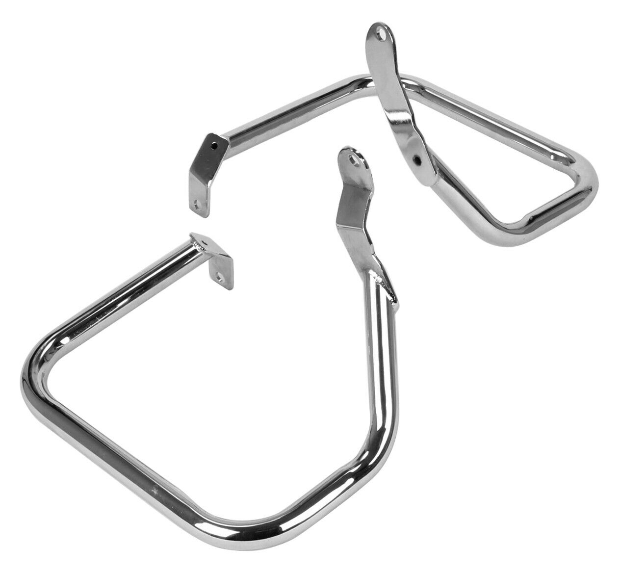 HogWorkz Rear Saddlebag Guards For Harley Softail 20002017 Chrome