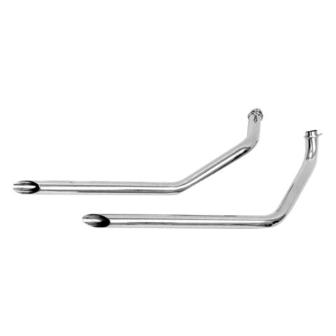 Paughco 2" Staggered Drag Pipes For Swing Arm FX Shovelhead 1970-1984