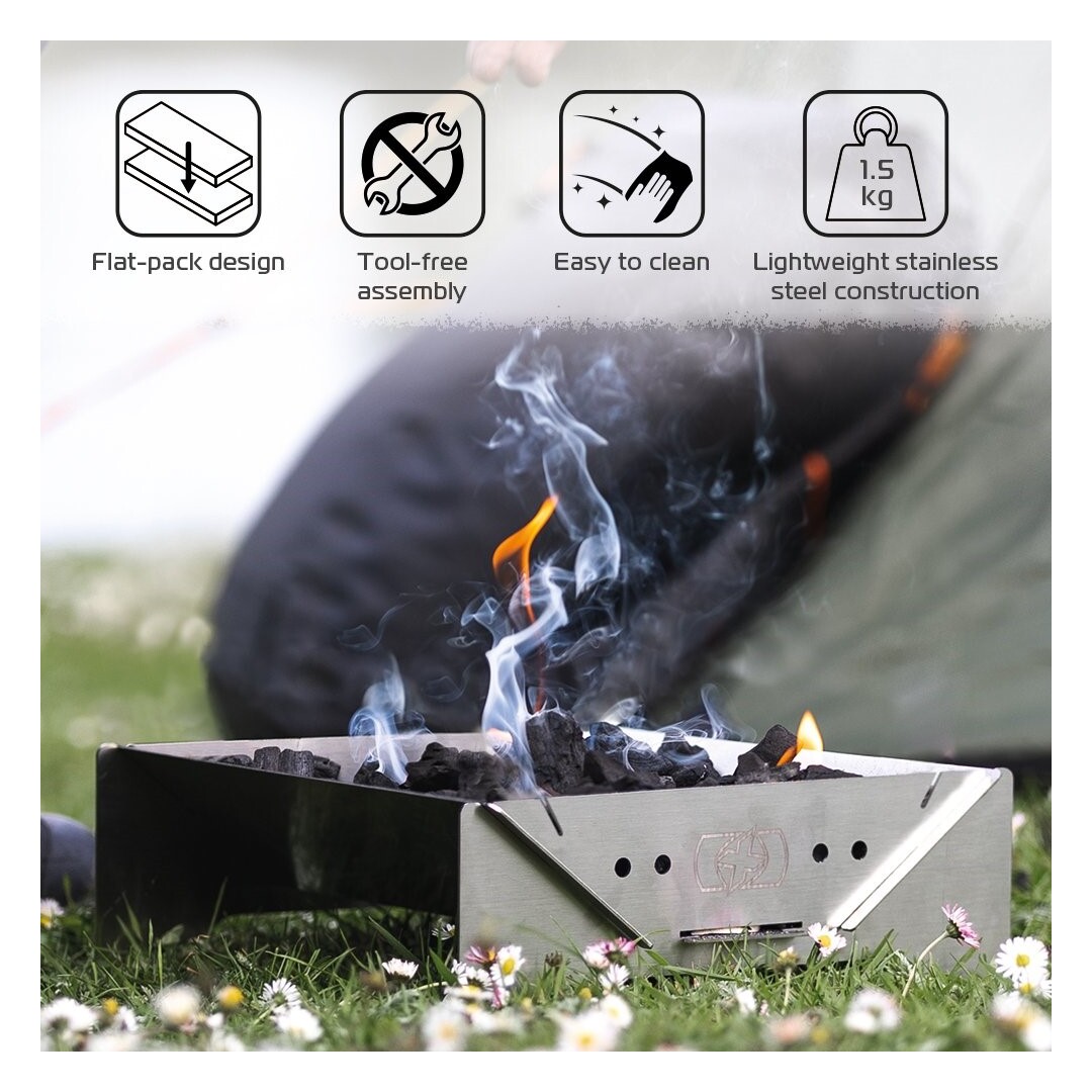 Oxford Folding Camp Fire Pit | JPCycles.com