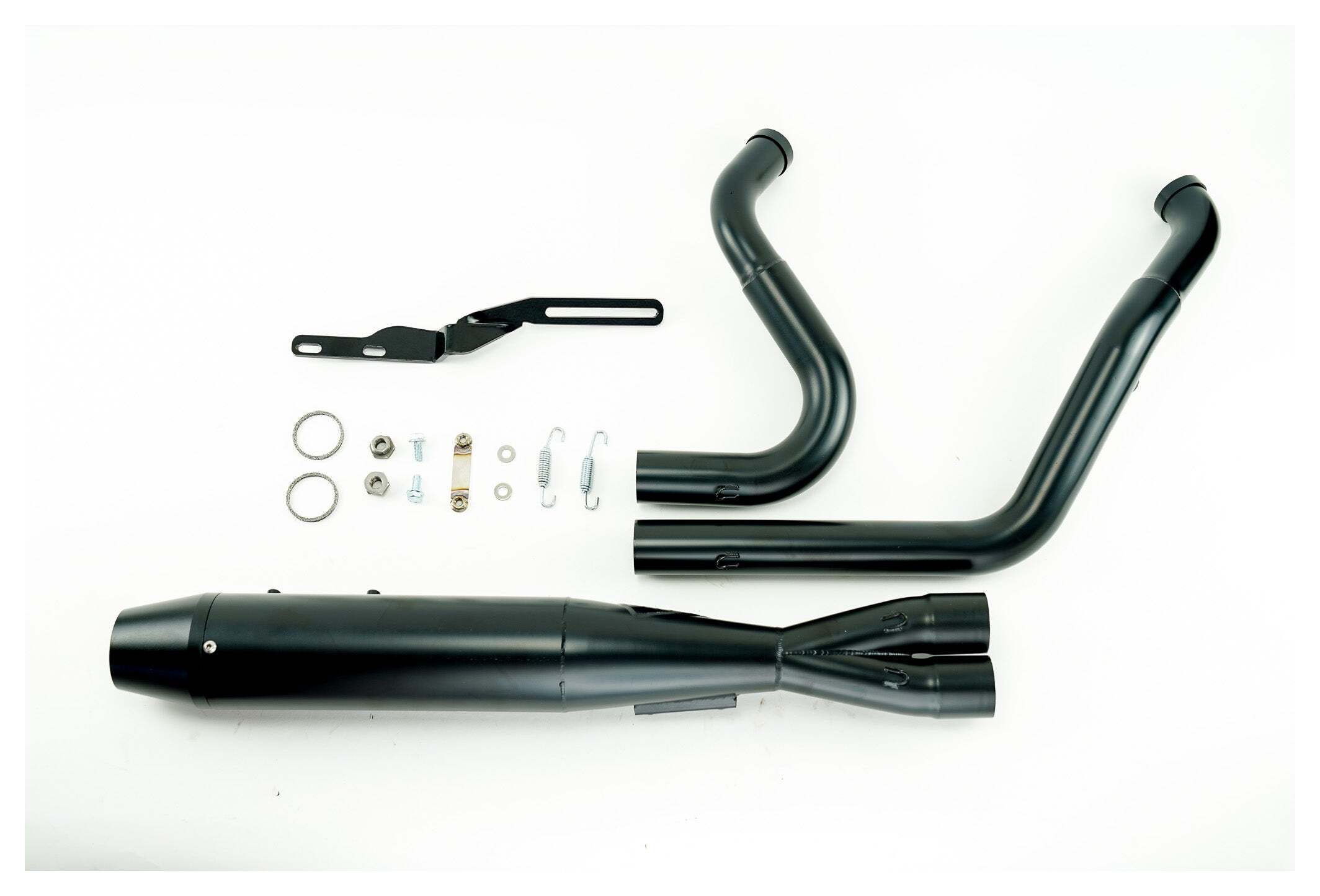 Harley-Davidson エキゾーストシステム Sawicki Speed Shop Intimidator 2-Into-1 Mid-Length Exhaust For