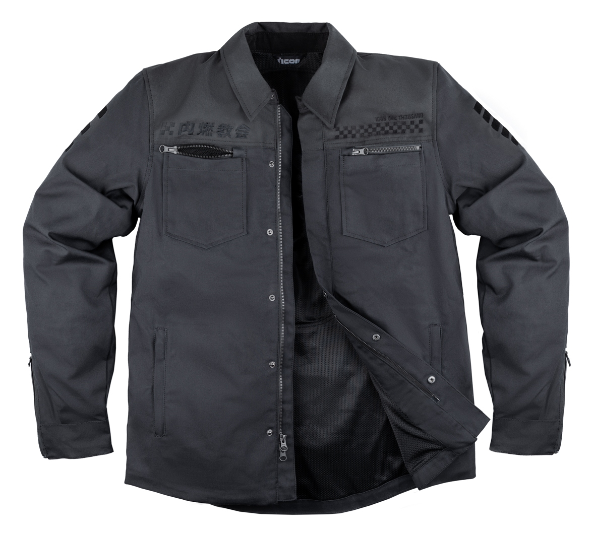 Icon Upstate Canvas National Jacket | JPCycles.com