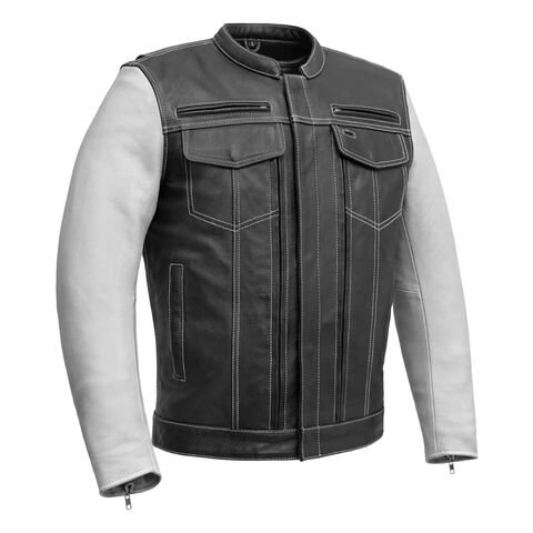 First Manufacturing Vincent Cafe Style Leather Jacket