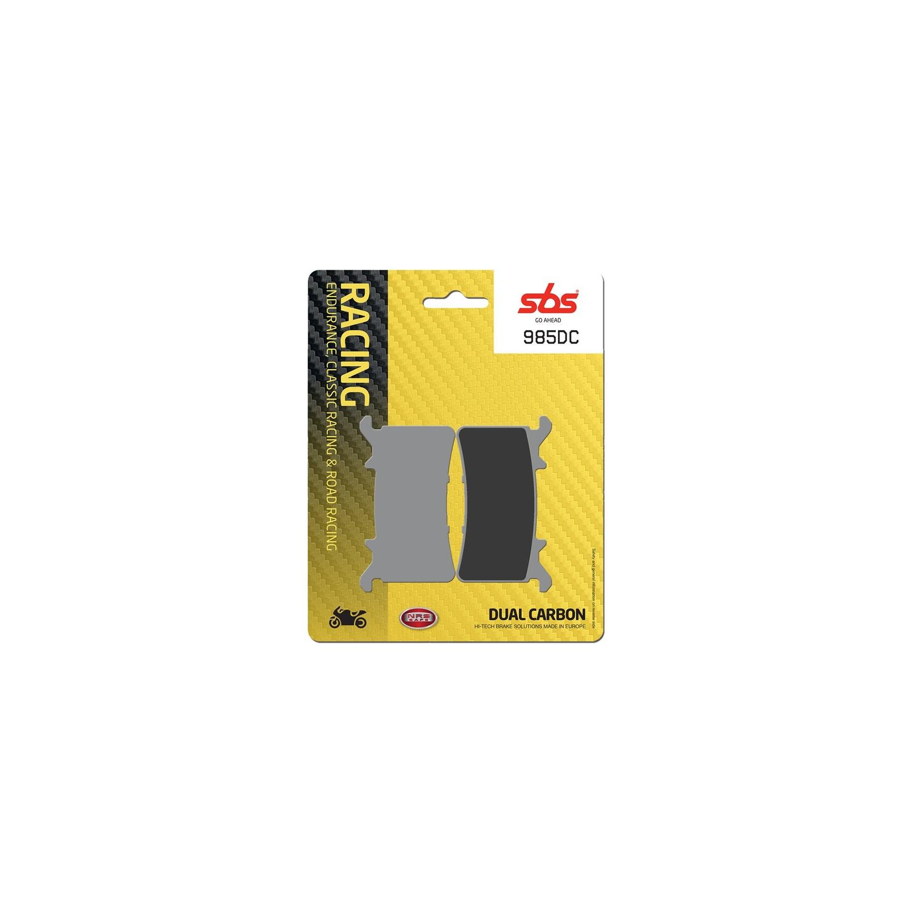 SBS Dual Carbon Front Brake Pads 985DC