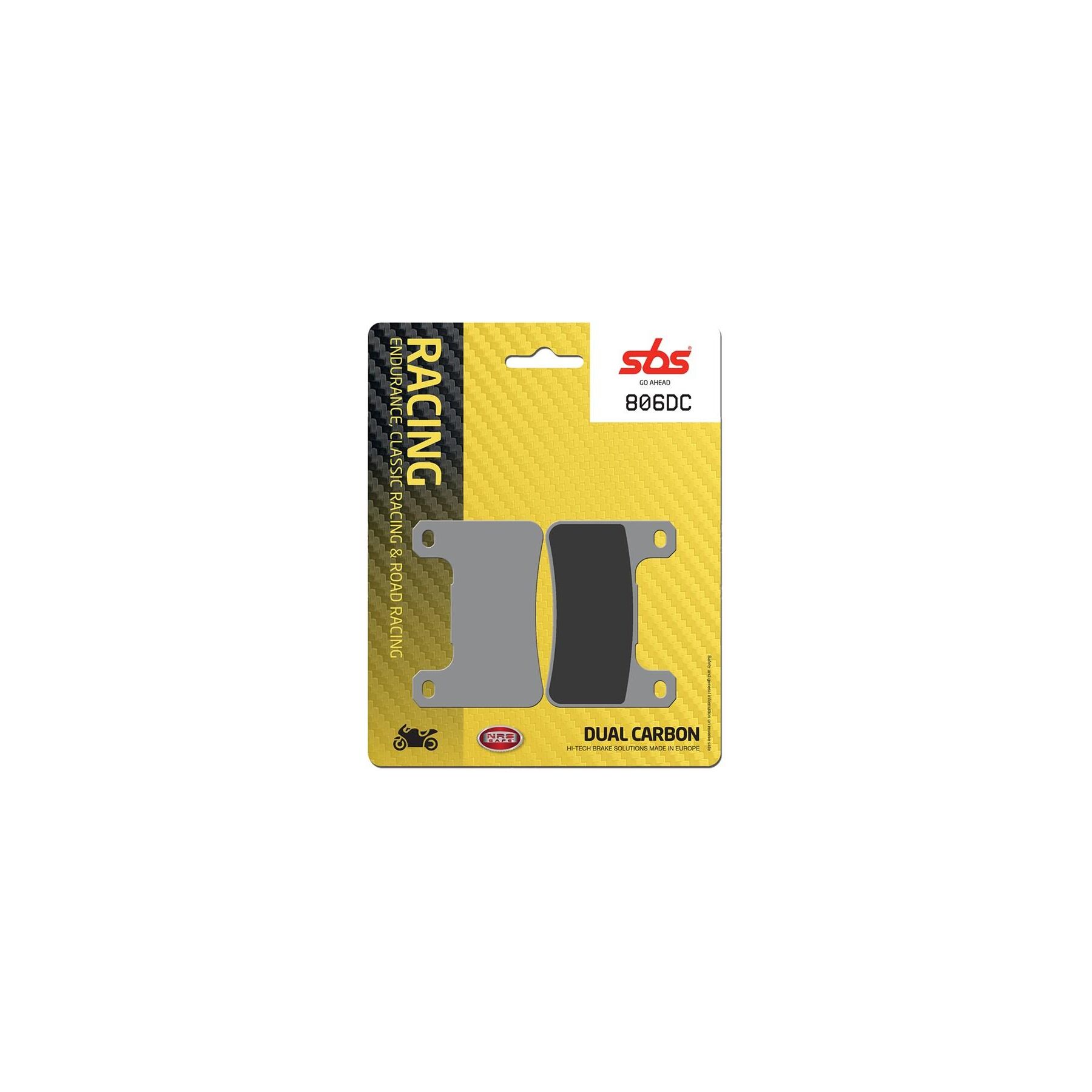 SBS Dual Carbon Front Brake Pads 806DC