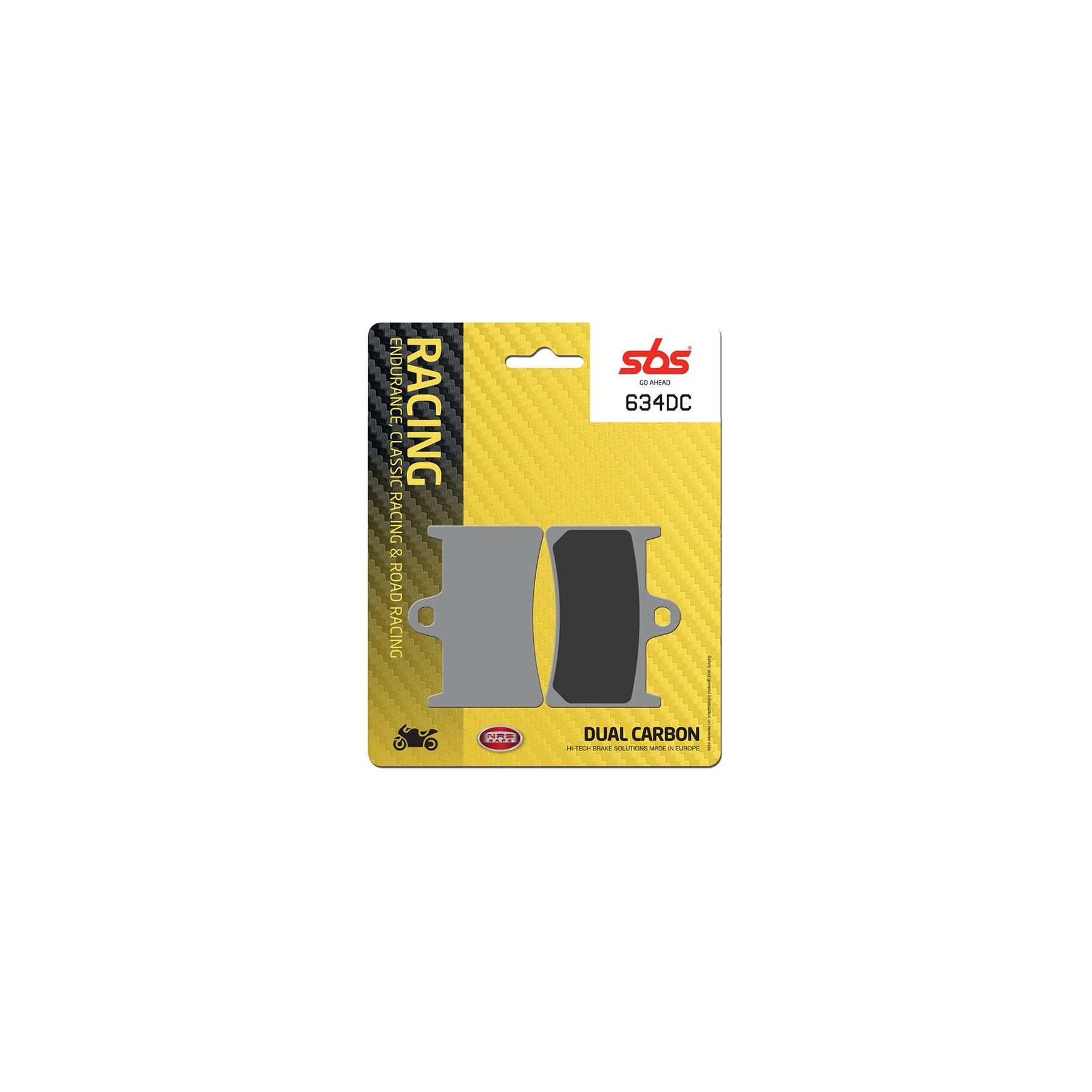 SBS Dual Carbon Front Brake Pads 634DC
