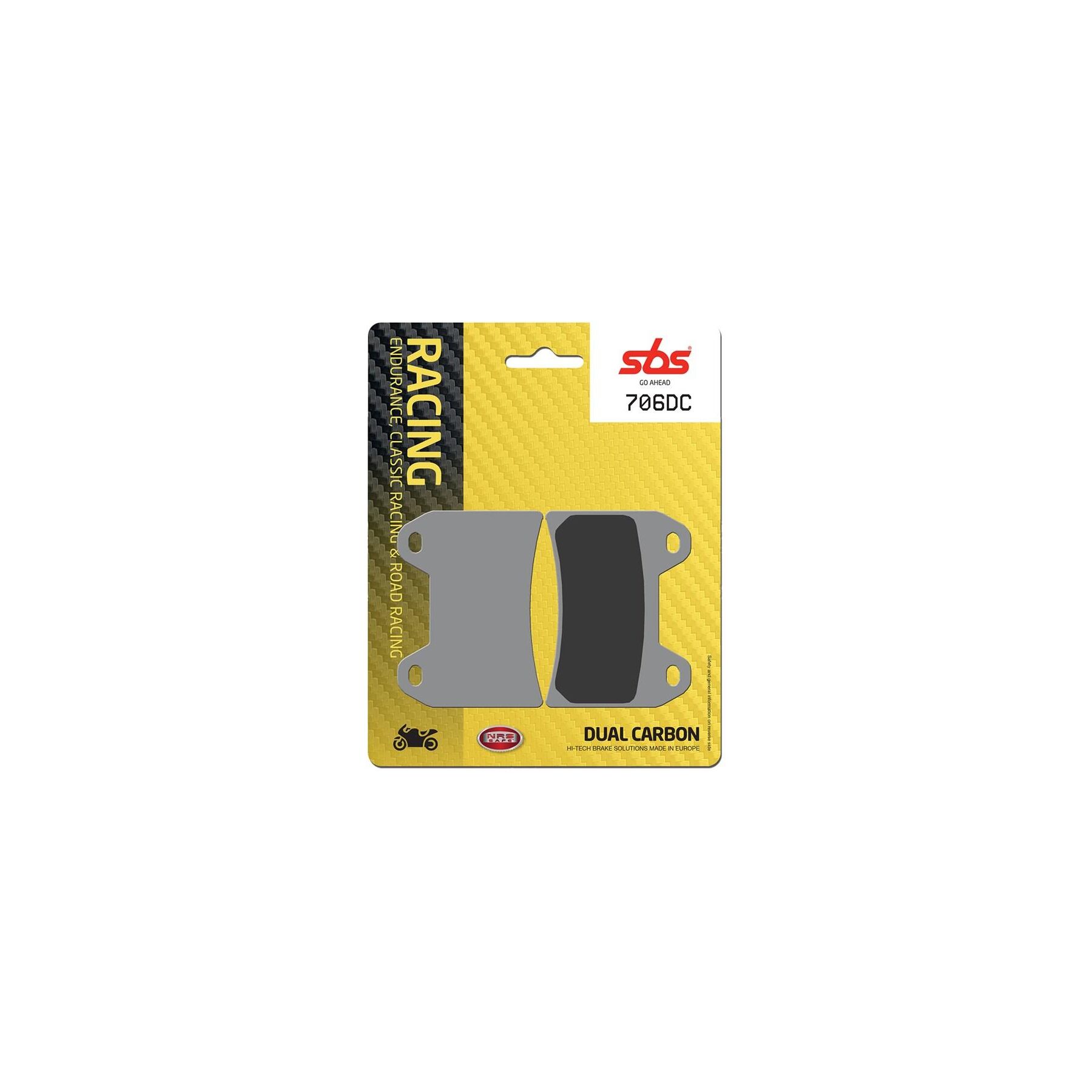 SBS Dual Carbon Front Brake Pads 706DC