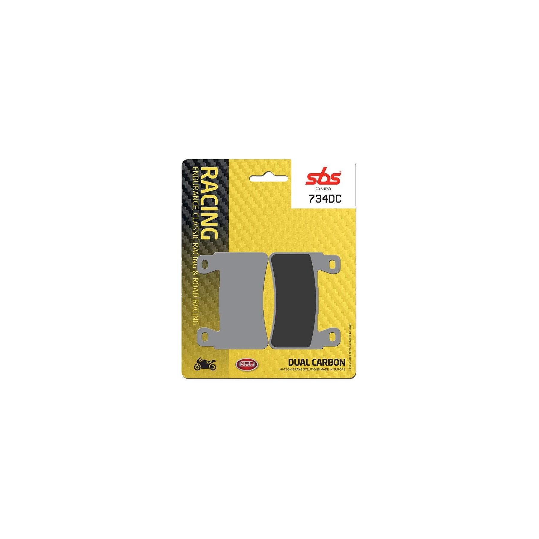 SBS Dual Carbon Front Brake Pads 734DC