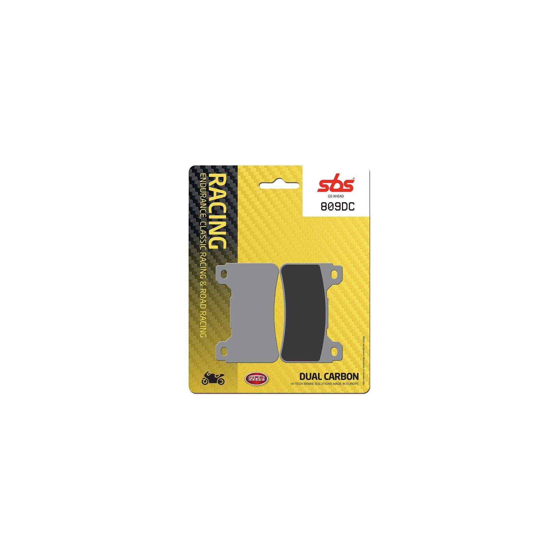 SBS Dual Carbon Front Brake Pads 809DC