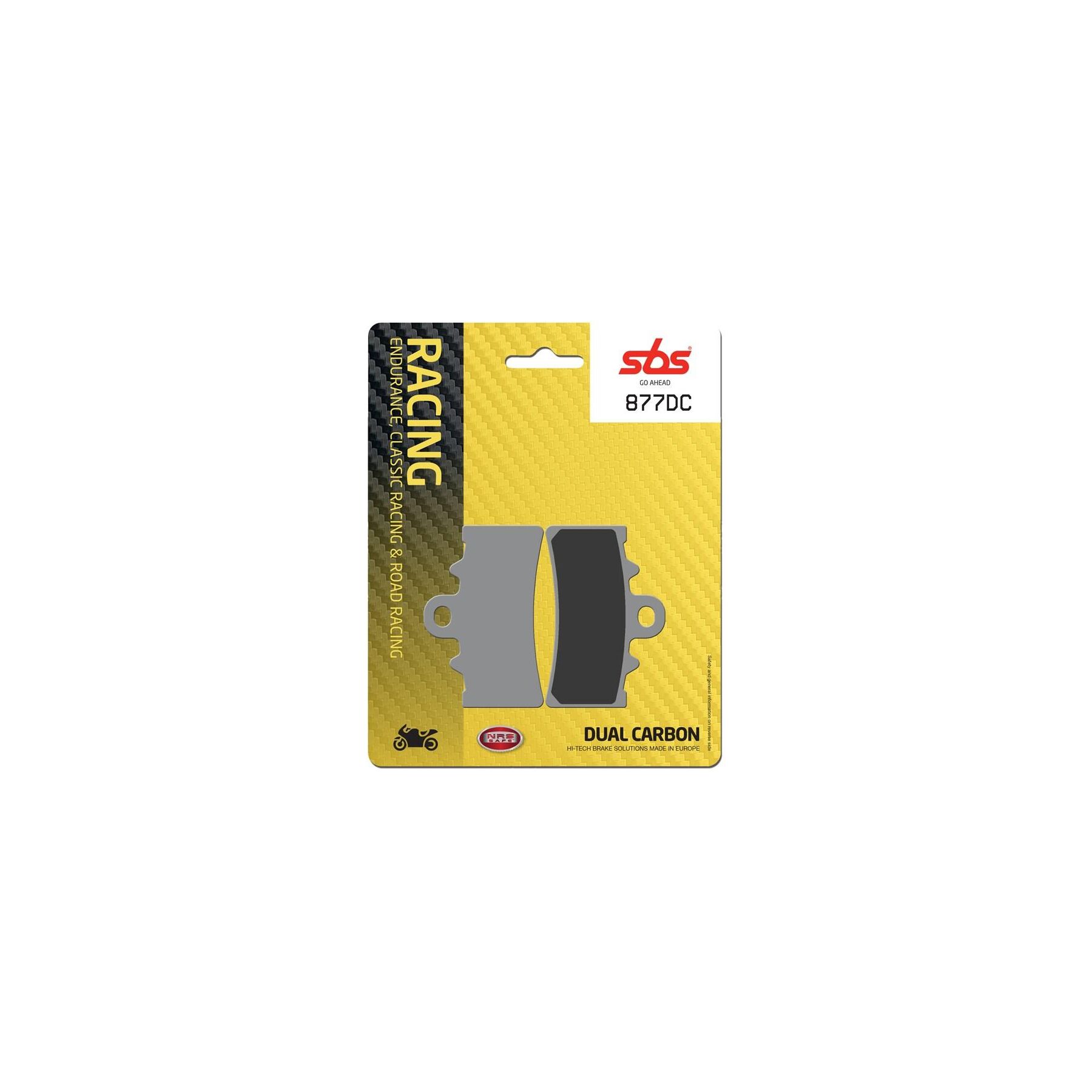 SBS Dual Carbon Front Brake Pads 877DC