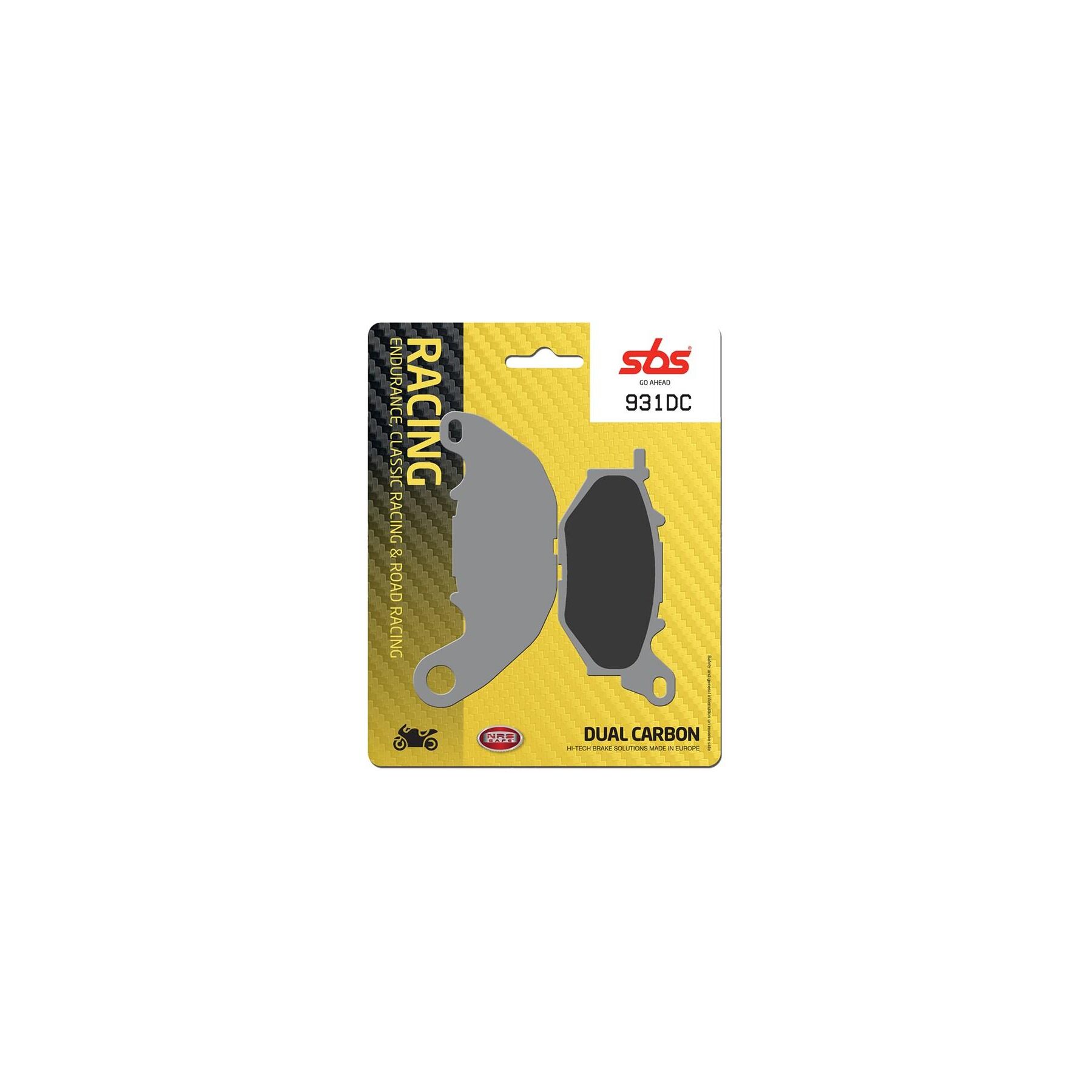 SBS Dual Carbon Front Brake Pads 931DC