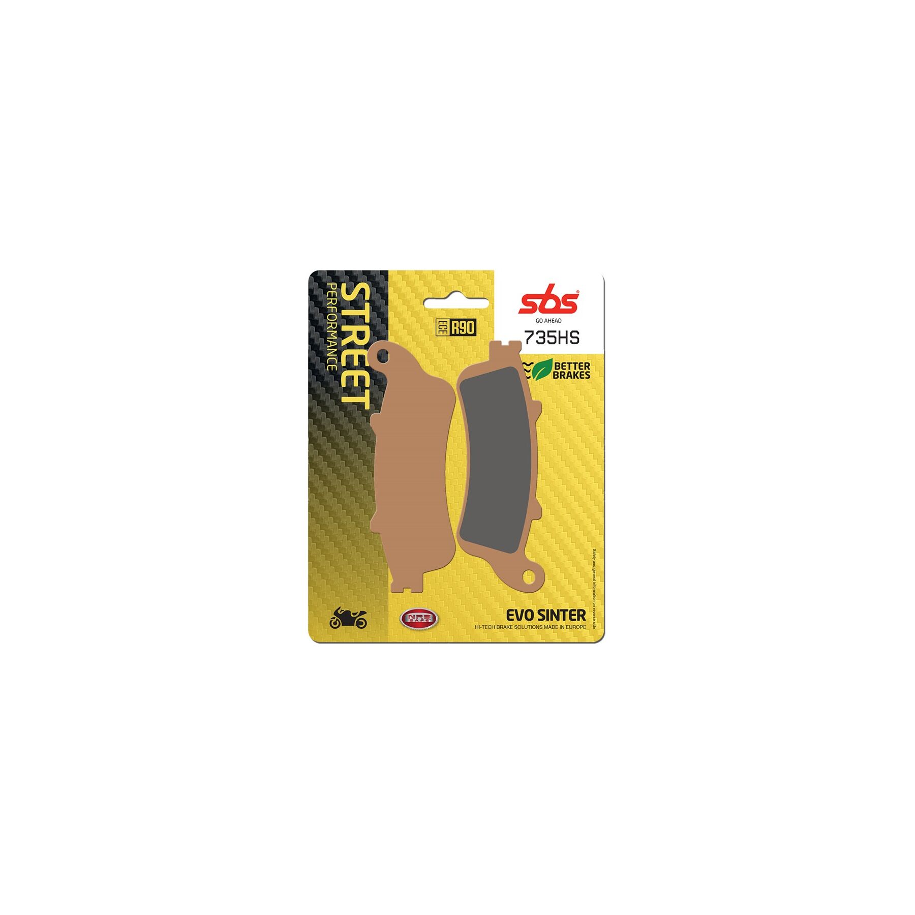 SBS HS Sintered Front Brake Pads 735HS