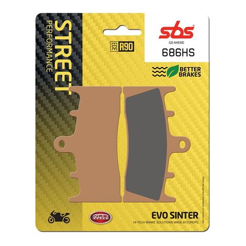 SBS HS Sintered Front Brake Pads 686HS