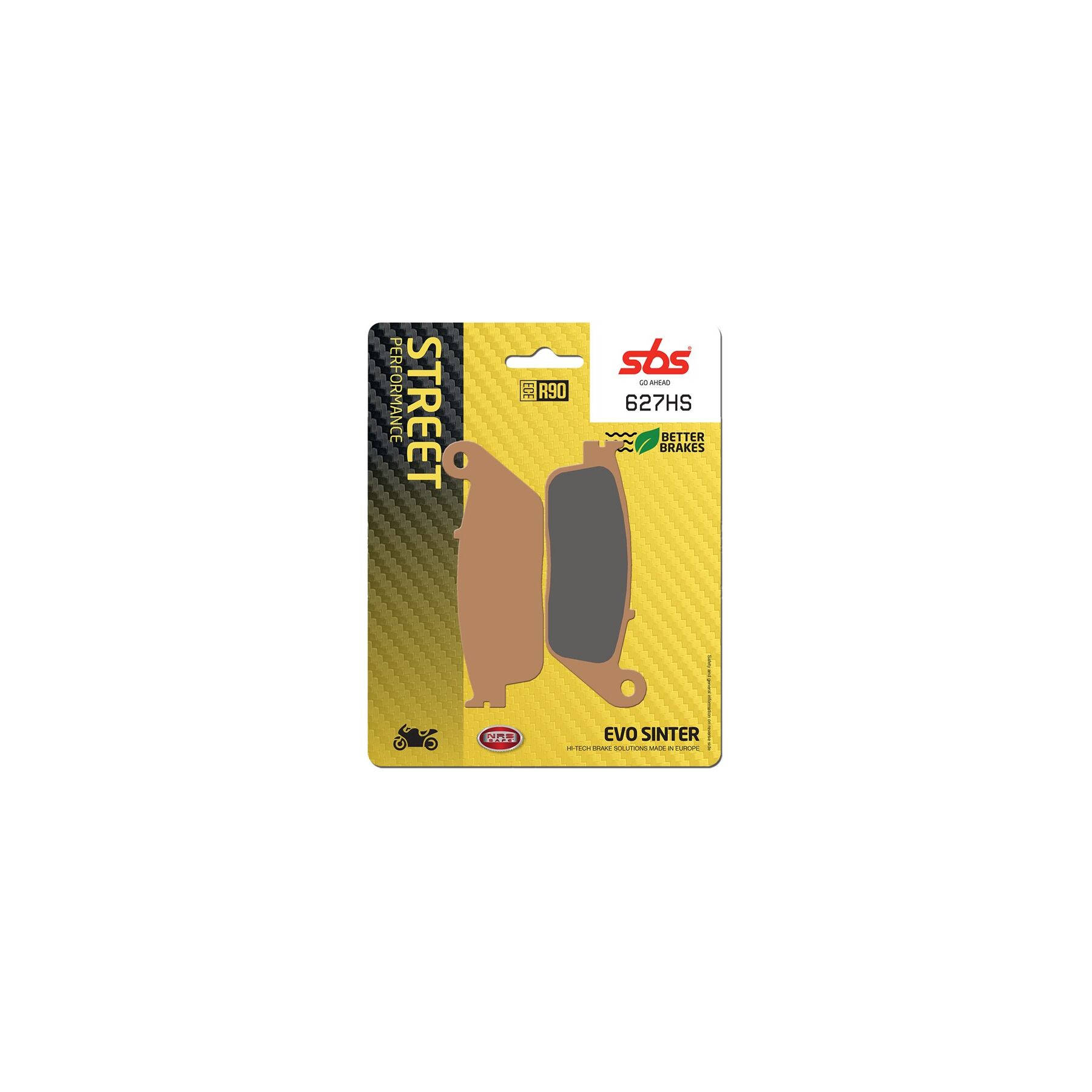 SBS HS Sintered Front Brake Pads 627HS