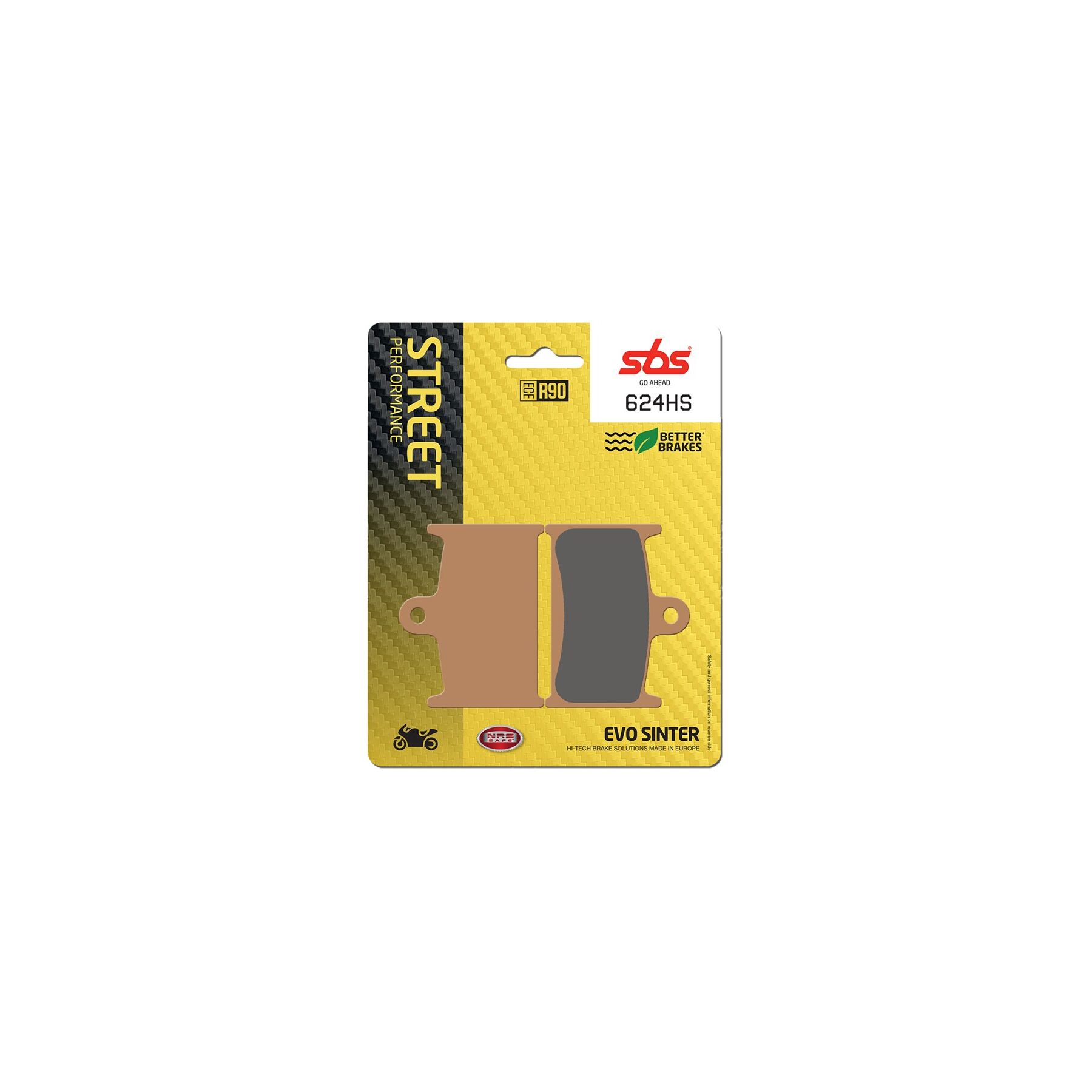 SBS HS Sintered Front Brake Pads 624HS