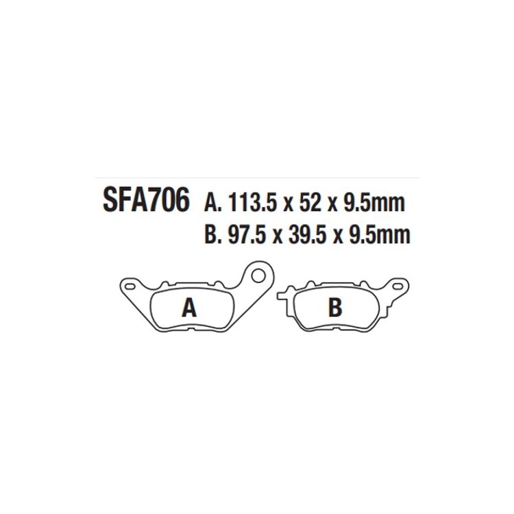EBC SFA706 Organic Rear Brake Pads
