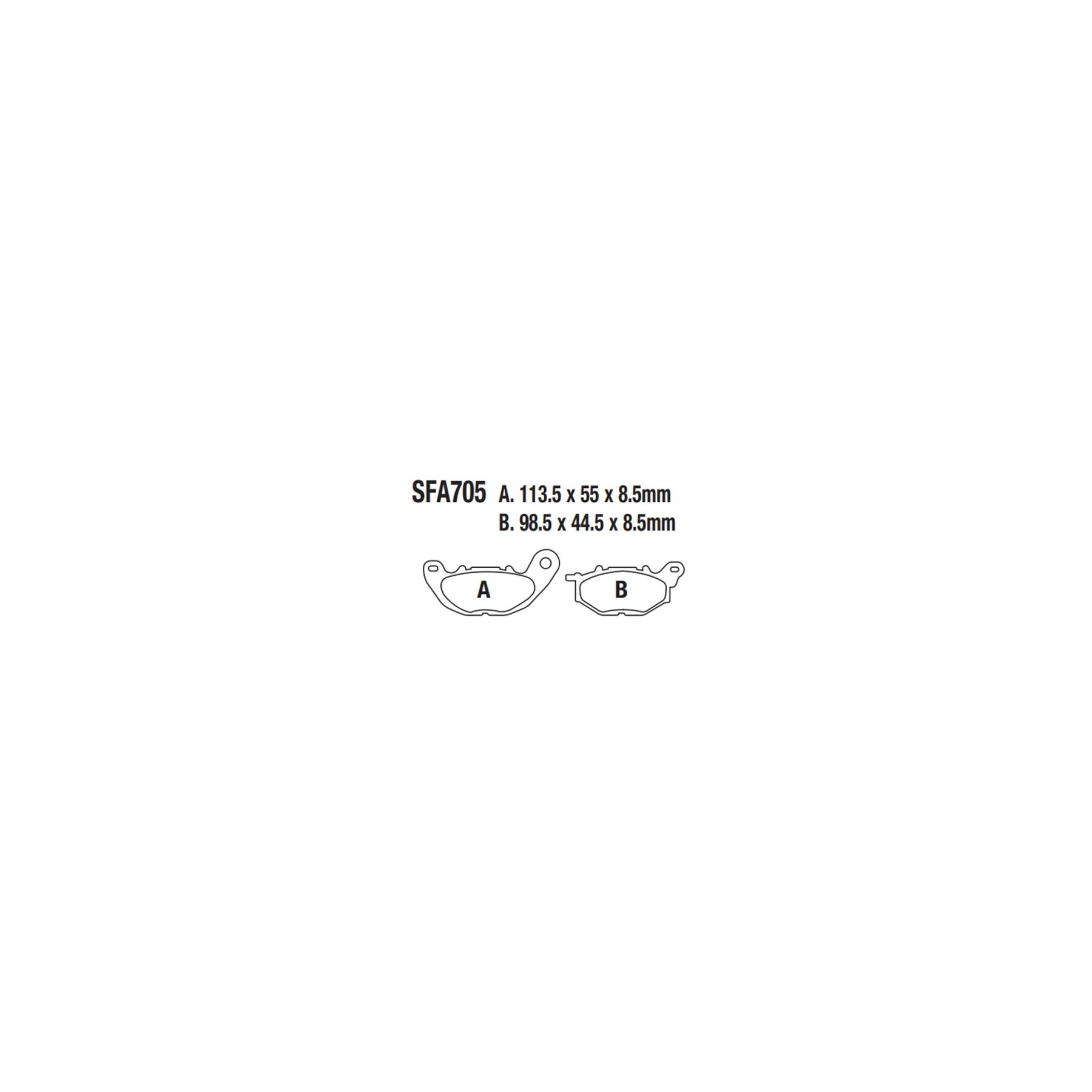EBC SFA705HH Double-H Sintered Front Brake Pads