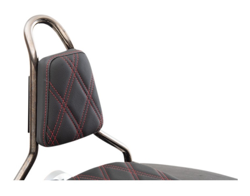 Drag Specialties Tapered Backrest Pad For Round Sissy Bar Red Diamond