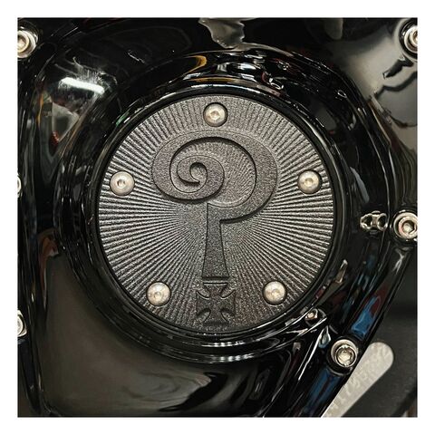 Indian Larry Motorcycles Question Mark Logo 5 Hole Points Cover For Harley 