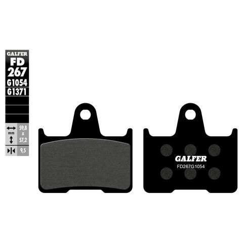 Galfer Semi-Metallic Rear Brake Pads FD267