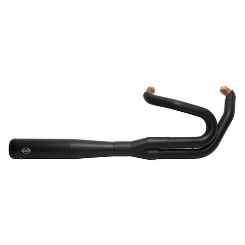 S&S Cycle 50-State Superstreet 2-Into-1 Exhaust System For Harley Softail 2018-2026 Black [Previously Installed]