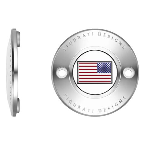 Figurati Designs American Flag Timing Cover For Harley M8 2017-2026