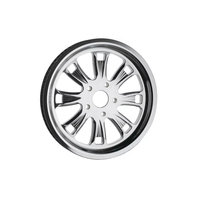 RevTech 1-1/2" 70T Super Charger Pulley Chrome For Harley Big Twin 1986-2000