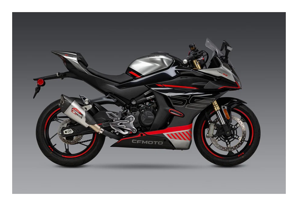 Yoshimura AT2 Slip-On Exhausts CFMoto 450NK / 450SS 2023-2026