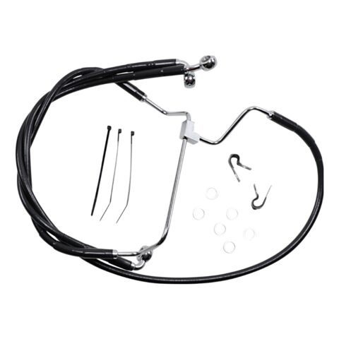 Drag Specialties Extended Front Brake Line Kit For Harley Non-ABS Touring 2014-2019