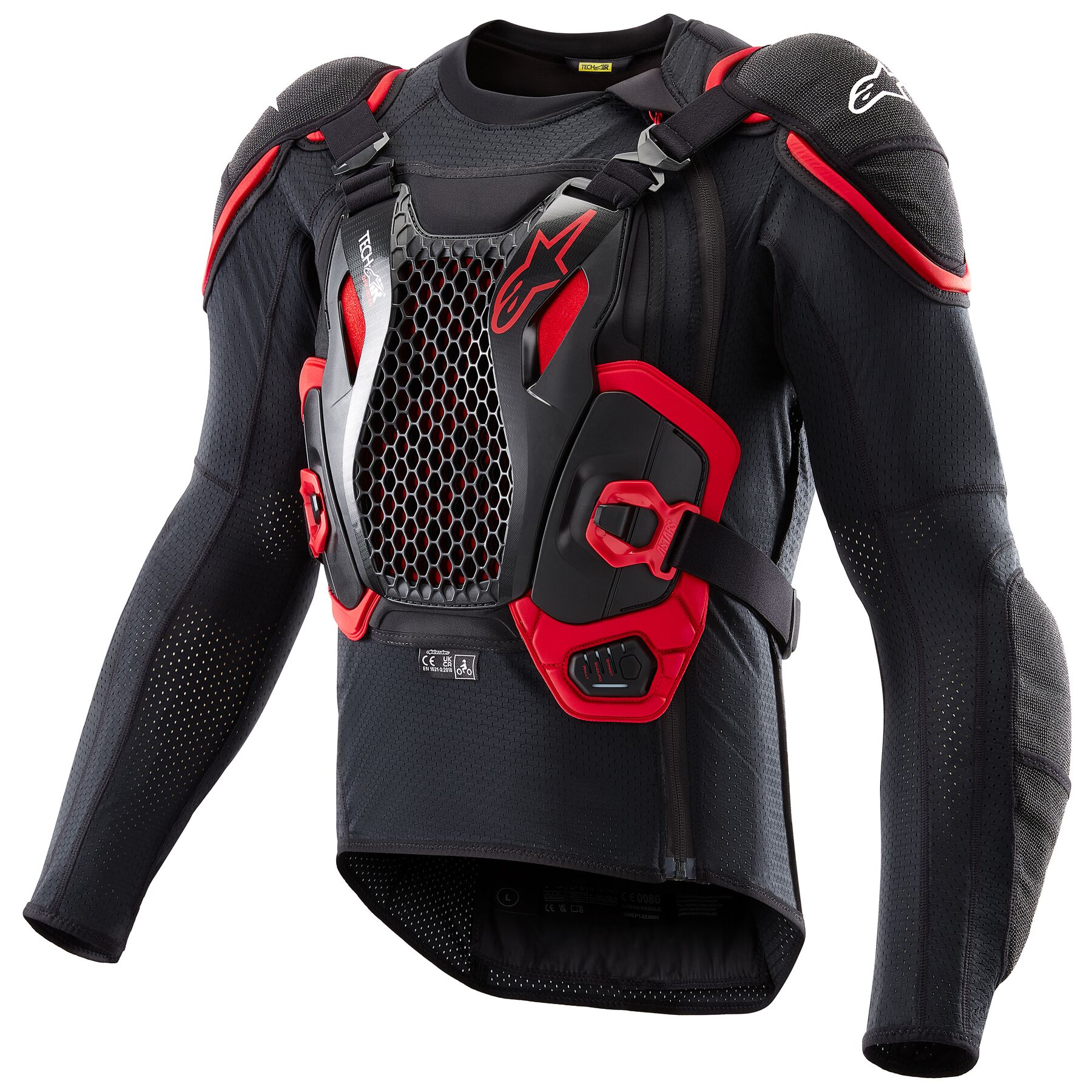 Revzilla Alpinestars Bionic Tech V2 Black Red Protection Jacket