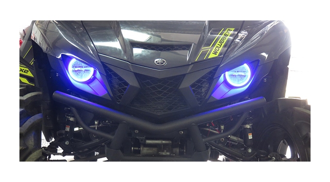 Snorkel Your ATV Angel Eyes LED Kit Yamaha Wolverine X2 / X4