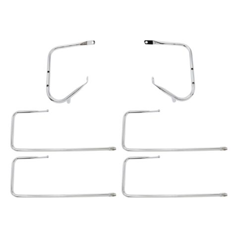 Drag Specialties Saddlebag Guard & Side Rail Kit For Harley Touring 2009-2013