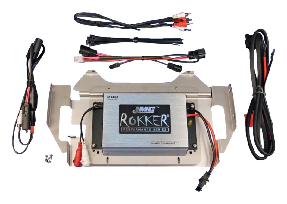 J&M Rokker Stage 6 2-Channel Amplifier Kit For Harley Electra Glide ...
