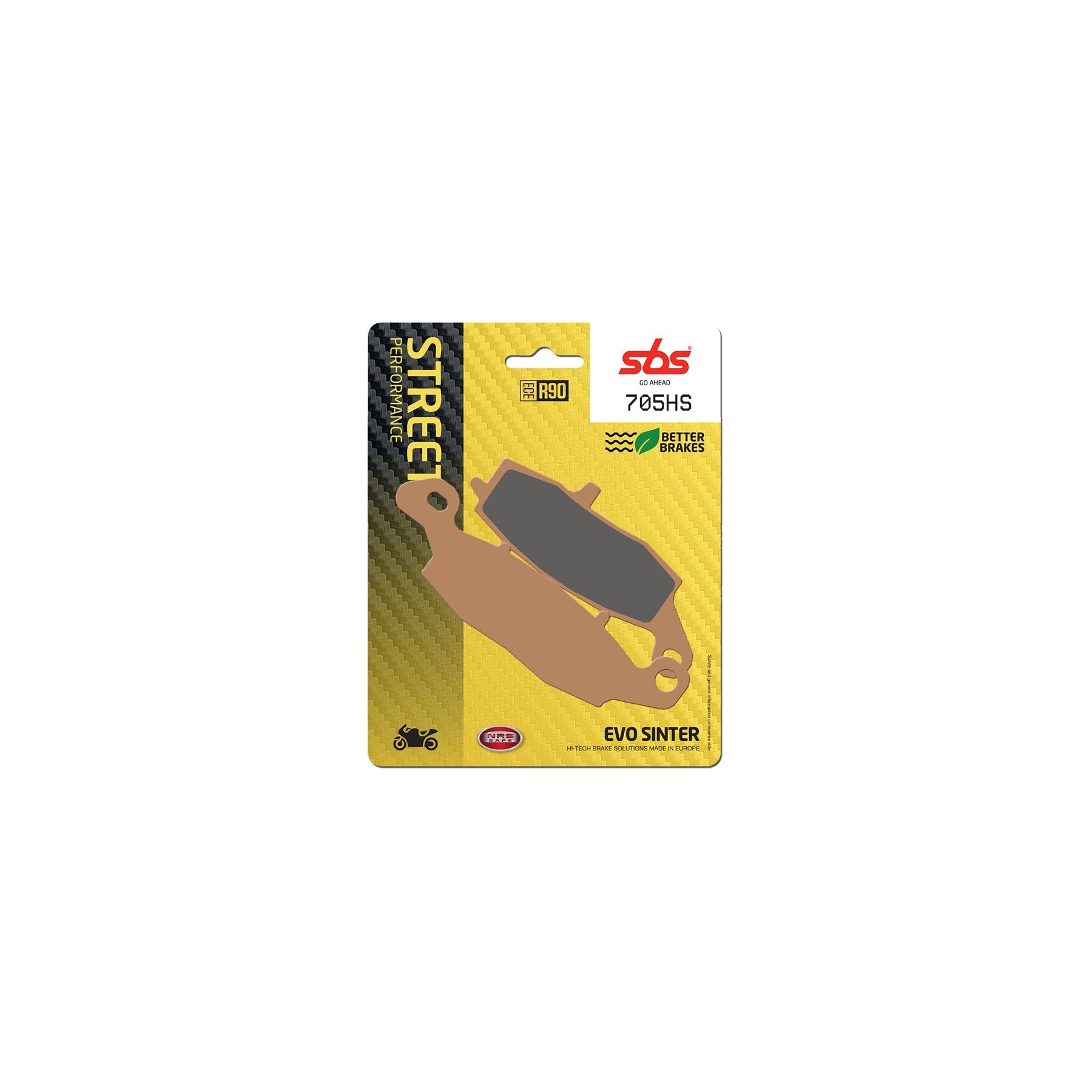 SBS HS Sintered Front Brake Pads 705HS