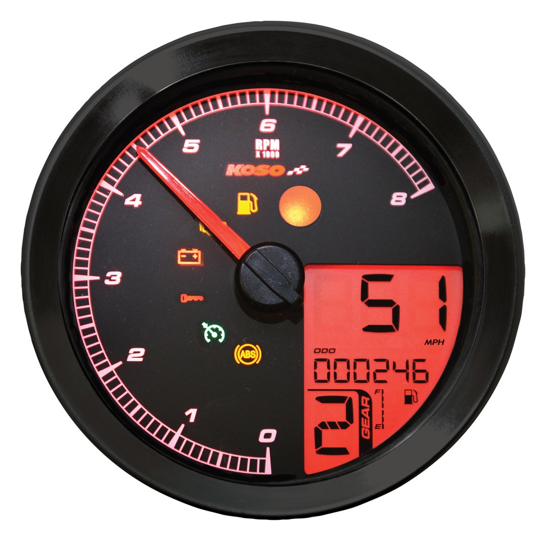 HARLEY-DAVIDSON スピードメーター Koso HD-04 Multi-Function Speedometer For Harley | JPCycles.com
