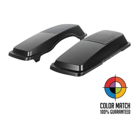 HogWorkz OE Color Matched Saddlebag Speaker Lids For Harley Touring