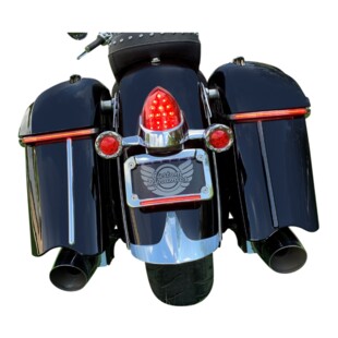 Custom Dynamics Dual Intensity Low Profile Saddlebag Lights For Indian Touring 2015-2024