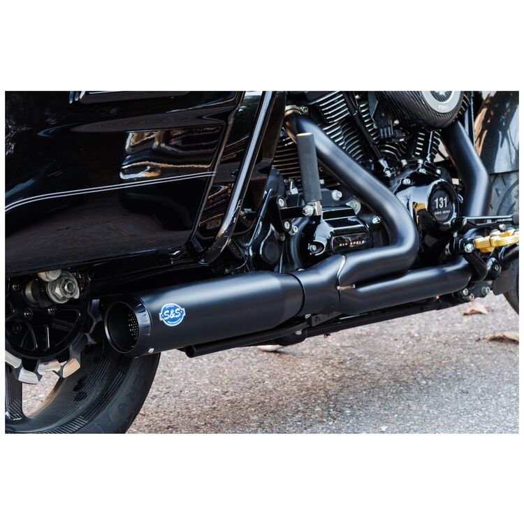 S&S Cycle Race Only Qualifier 2 Into 1 Stainless Exhaust For