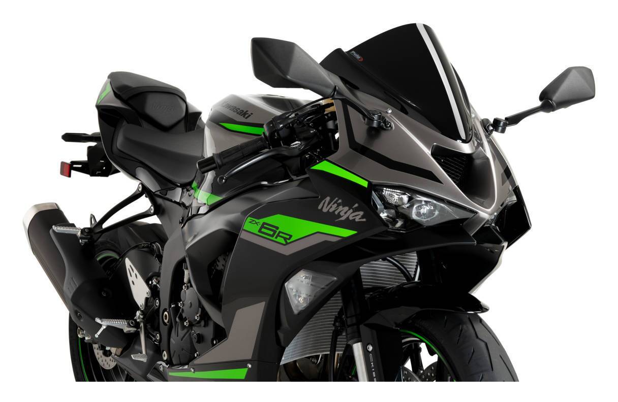 春雨 クラシック Puig Z-Racing Windscreen Kawasaki Ninja ZX-6R ZX636 2024-2025