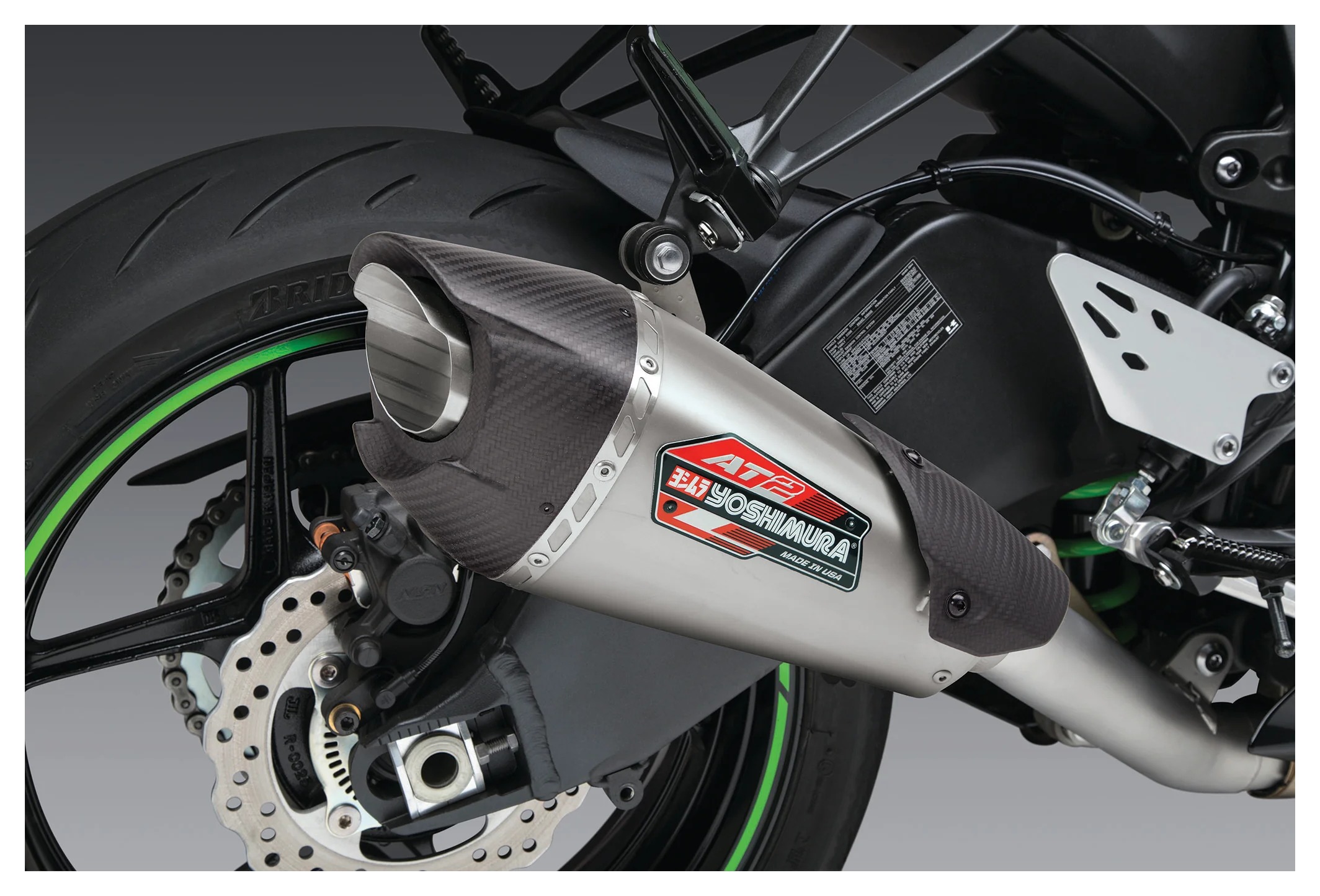 Yoshimura AT2 Slip-On Exhausts Kawasaki Ninja ZX-6R ZX636 2024