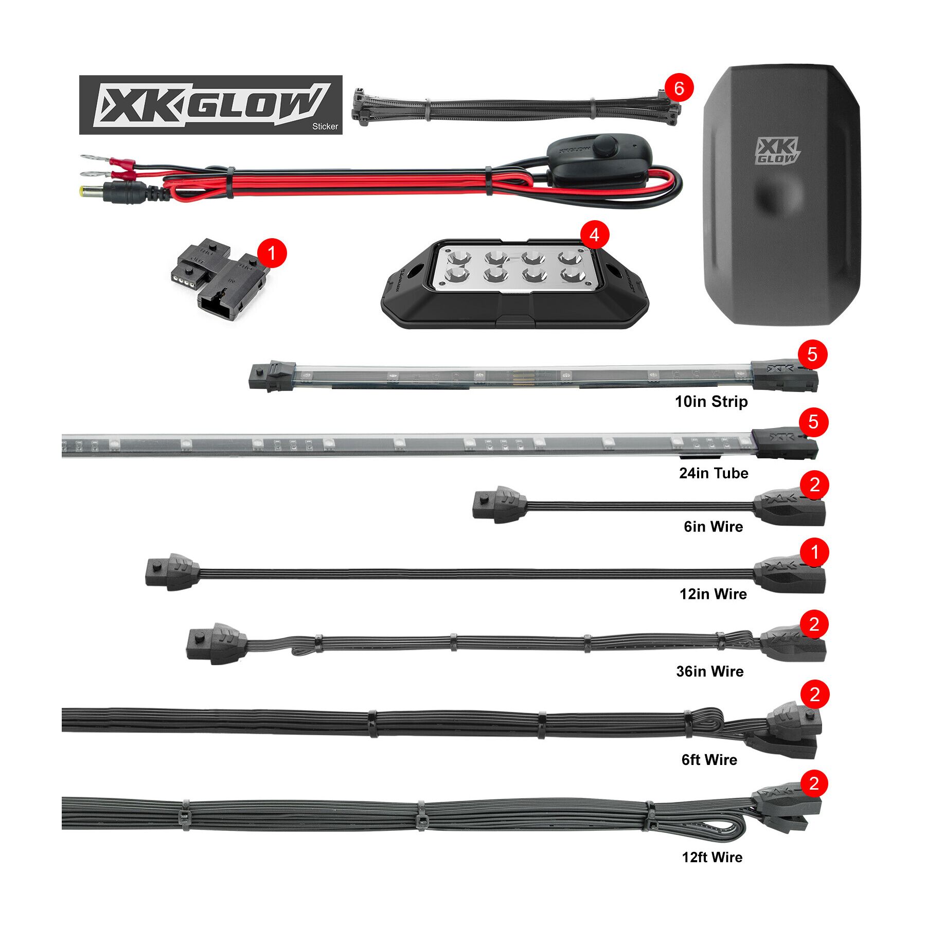 XKGLOW LED Underglow Kit with XKCHROME Controller For Polaris Slingshot