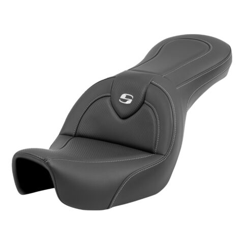 Saddlemen Roadsofa CF Carbon Fiber 2-Up Seat For Harley Dyna 1996-2003