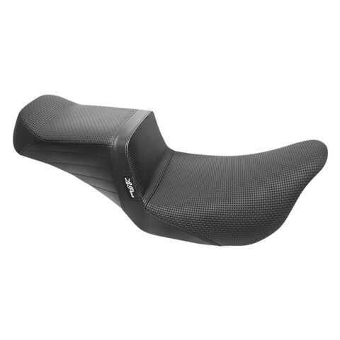 Le Pera Tailwhip Basket Weave 2-Up Seat For Harley Touring 2008-2025