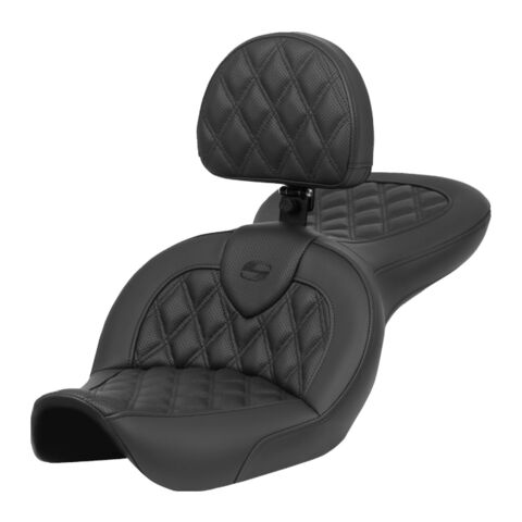 Saddlemen Roadsofa LS Lattice Stitch 2-Up Seat For Harley FXDWG 1996-2003