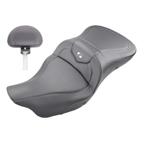 Saddlemen Roadsofa CF Carbon Fiber 2-Up Seat For Harley Trike 2009-2025