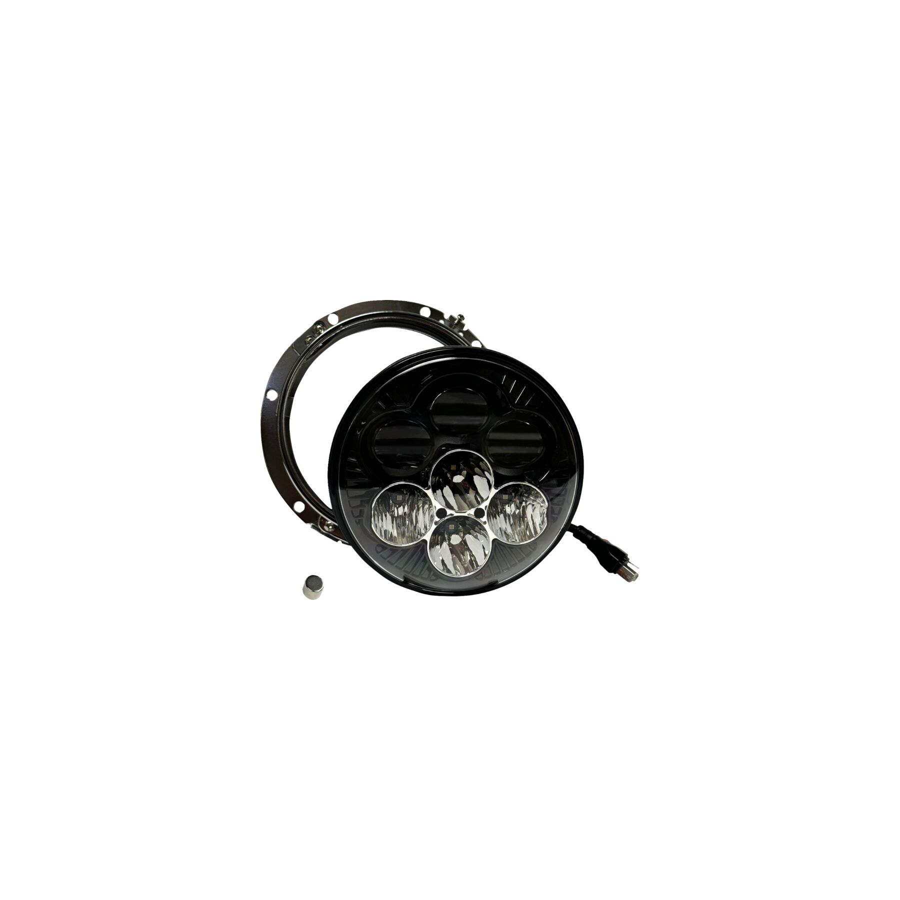 Custom Dynamics 7 Color Changing Shark Demon Headlight For Harley 1994-2016