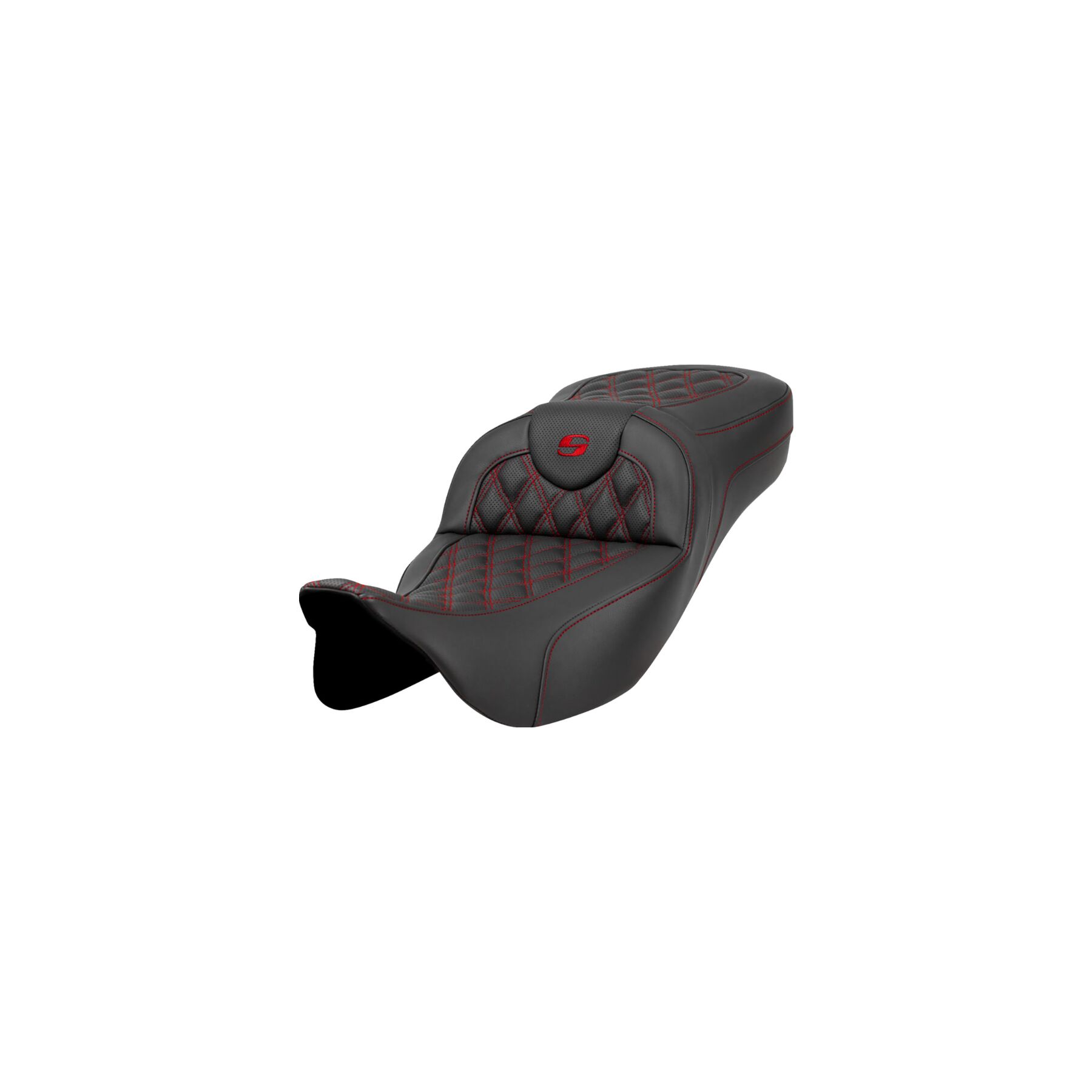 Saddlemen Saddlemen Roadsofa LS Lattice Stitch 2-Up Seat For Harley Touring 2008-2025 - $623.00 at J&P Cycles