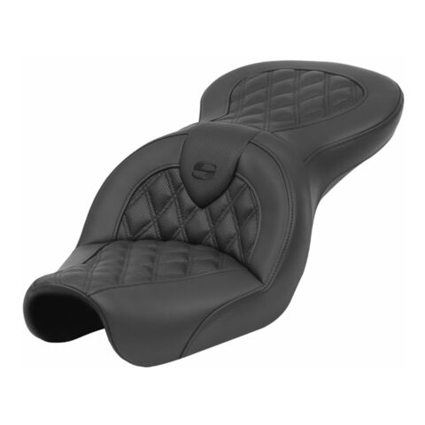 Saddlemen Roadsofa LS Lattice Stitch 2-Up Seat For Harley Dyna 2004-2005