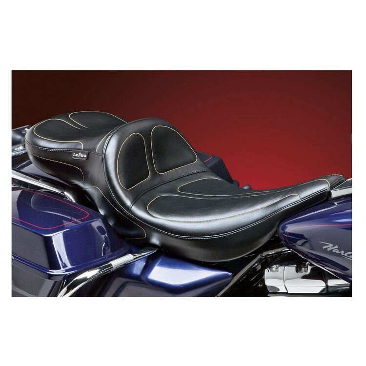 Le Pera Maverick Daddy Long Legs Seat For Harley Road King 2002-2007 Maverick Stitch [Open Box]